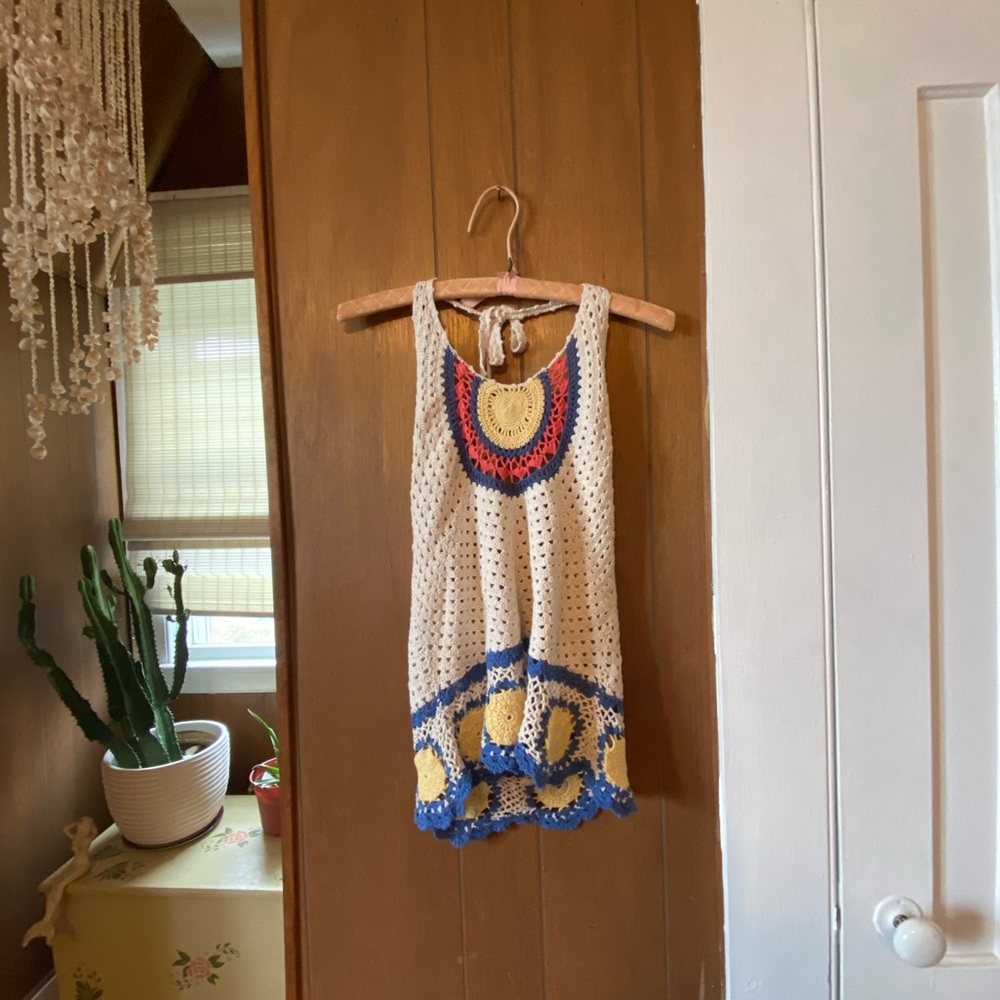 Crochet boho halter